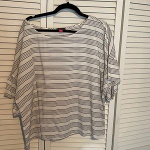 Vince Camuto white/grey Blouse